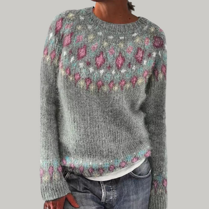 Elizabeth - Patterned Knit Sweater